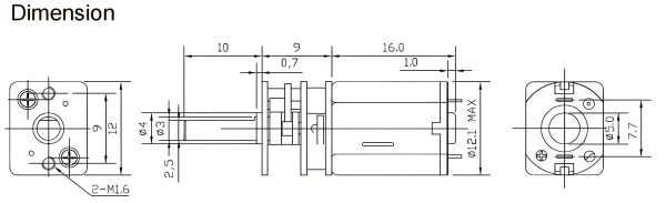 6V 750rpm 20:1 - Image 3