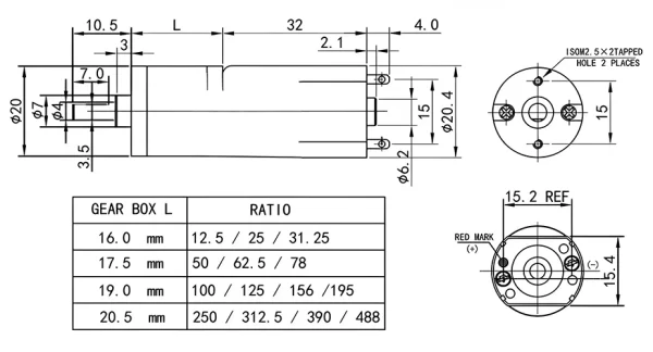 12V 100rpm 100:1 - Image 3
