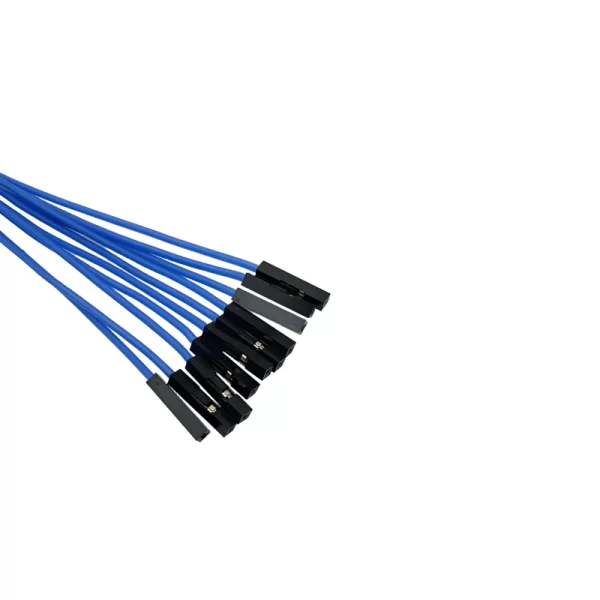 20CM Blue10Pack F-F Silicon Jumper Wires - Image 2