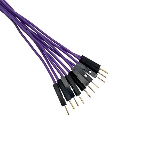 20CM Purple 10Pack M-M Silicon Jumper Wires - Image 2