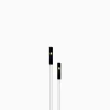 50CM White 10Pack F-F Silicon Jumper Wires