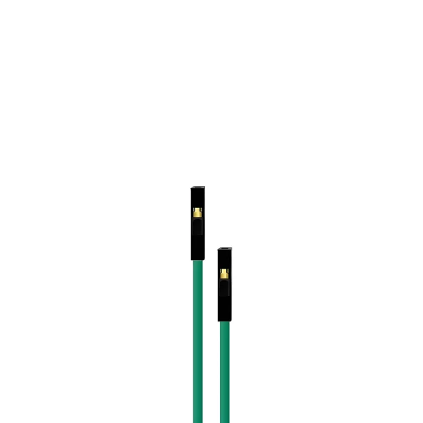 50CM Green 10Pack F-F Silicon Jumper Wires