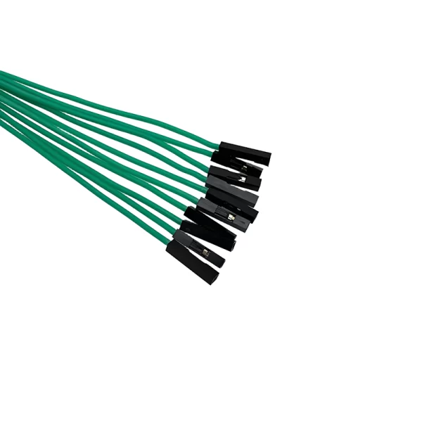 50CM Green 10Pack F-F Silicon Jumper Wires - Image 2
