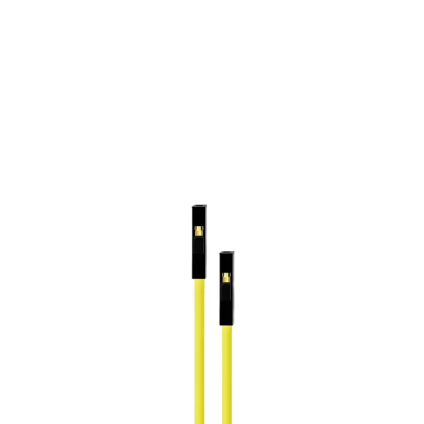10CM Yellow 10Pack F-F Silicon Jumper Wires