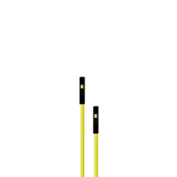 20CM Yellow 10Pack F-F Silicon Jumper Wires