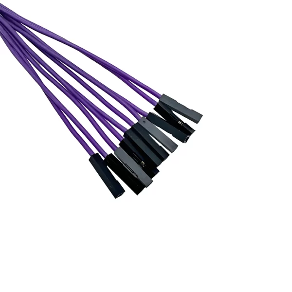 10CM Purple 10Pack F-F Silicon Jumper Wires - Image 2