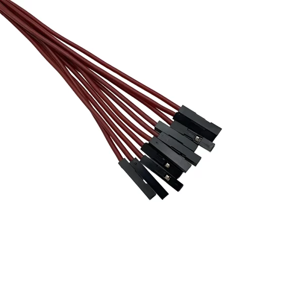 50CM Brown 10Pack F-F Silicon Jumper Wires - Image 3