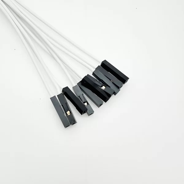 50CM White 10Pack F-F Silicon Jumper Wires - Image 2