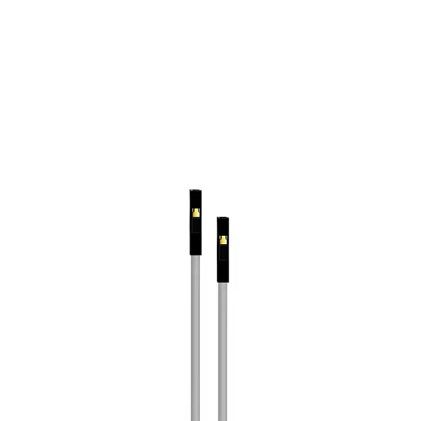 10CM Grey 10Pack F-F Silicon Jumper Wires