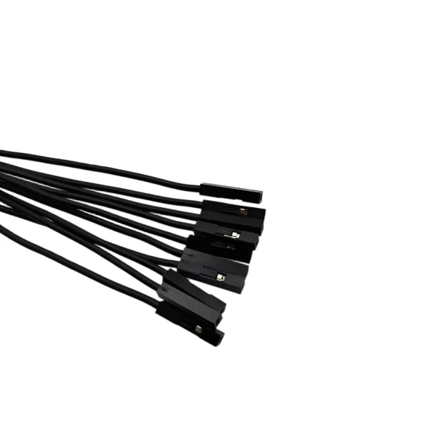 10CM Black10Pack F-F Silicon Jumper Wires - Image 2