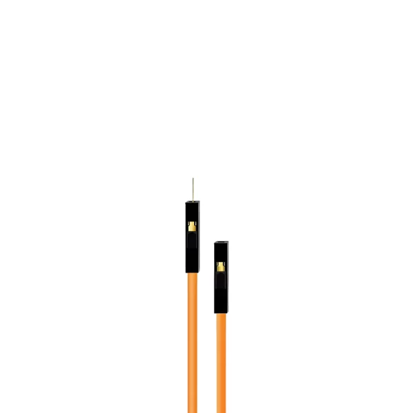 20CM Orange 10Pack F-M Silicon Jumper Wires