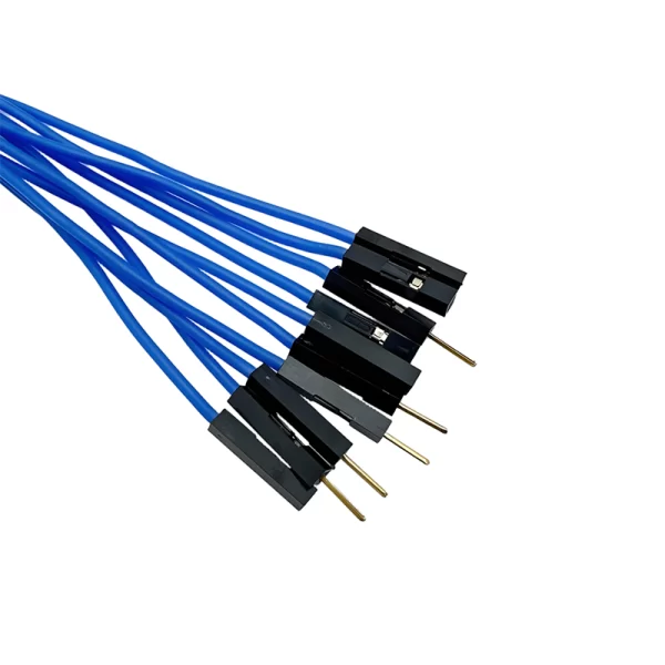 20CM Blue 10Pack F-M Silicon Jumper Wires - Image 2