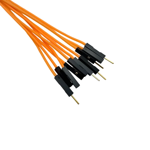 20CM Orange 10Pack F-M Silicon Jumper Wires - Image 2