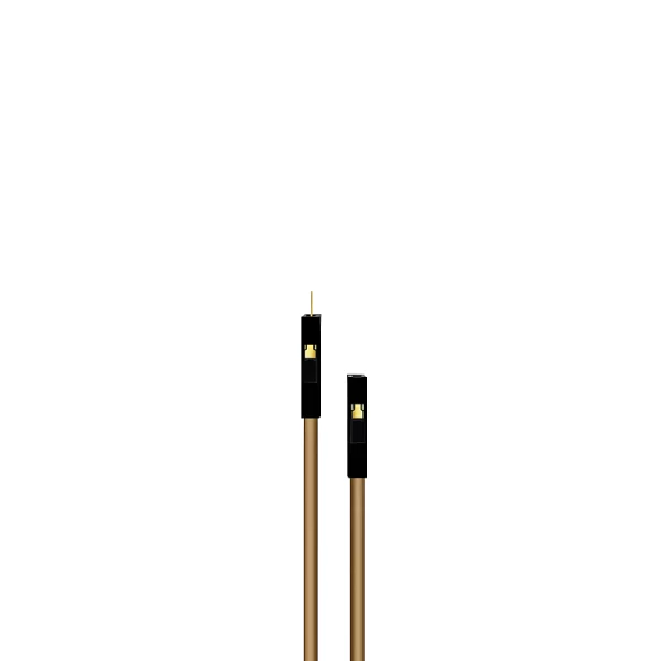 30CM Brown 10Pack F-M Silicon Jumper Wires