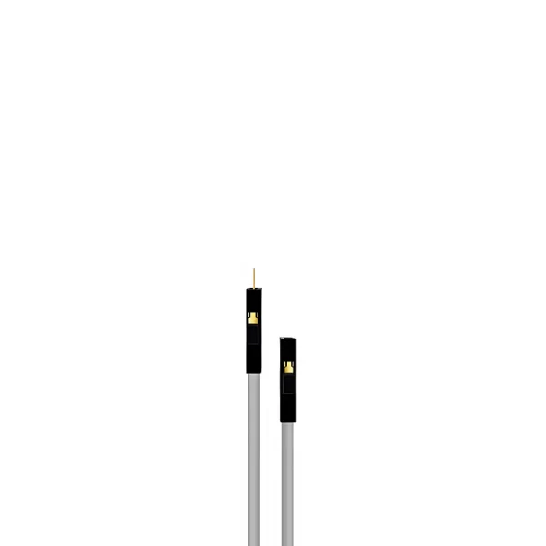 30CM Grey 10Pack F-M Silicon Jumper Wires