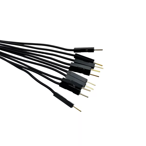 50CM Black10Pack M-M Silicon Jumper Wires - Image 2