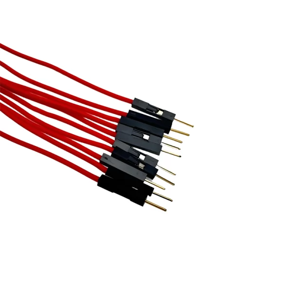 10CM RED 10Pack M-M Silicon Jumper Wires - Image 2
