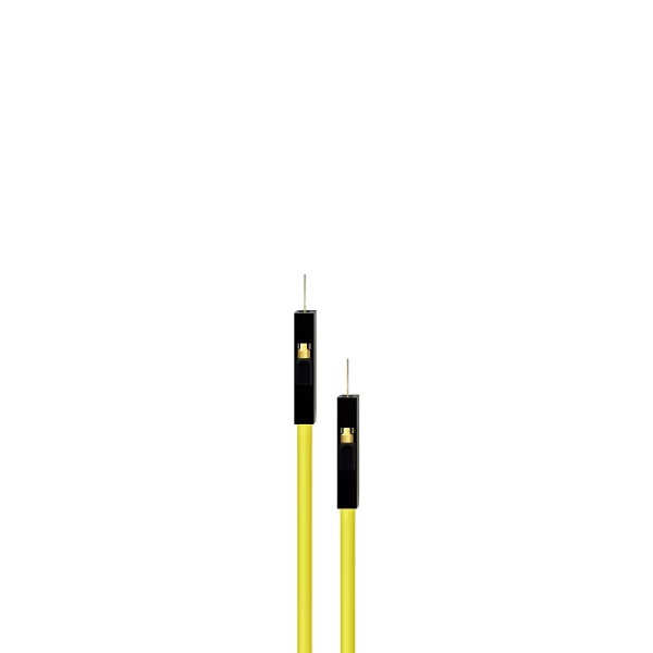 10CM Yellow 10Pack M-M Silicon Jumper Wires