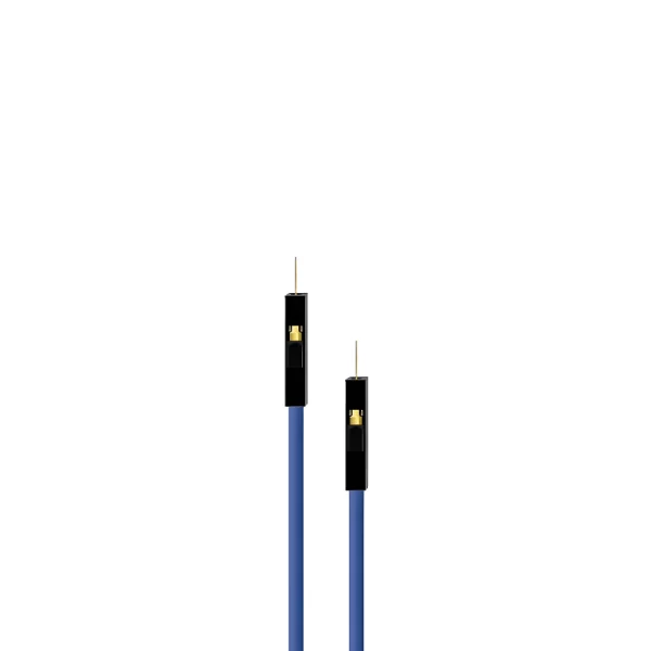 30CM Blue 10Pack M-M Silicon Jumper Wires