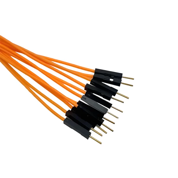 10CM Orange 10Pack M-M Silicon Jumper Wires - Image 2