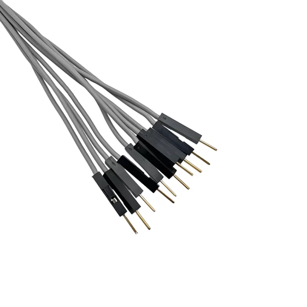 30CM Grey 10Pack M-M Silicon Jumper Wires - Image 2