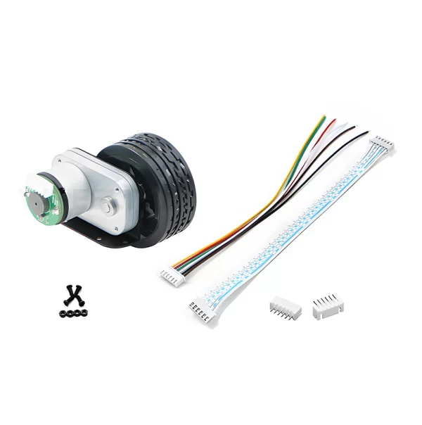 L Size MG513C Encoder Motor Kit with 65mm Solid Tire