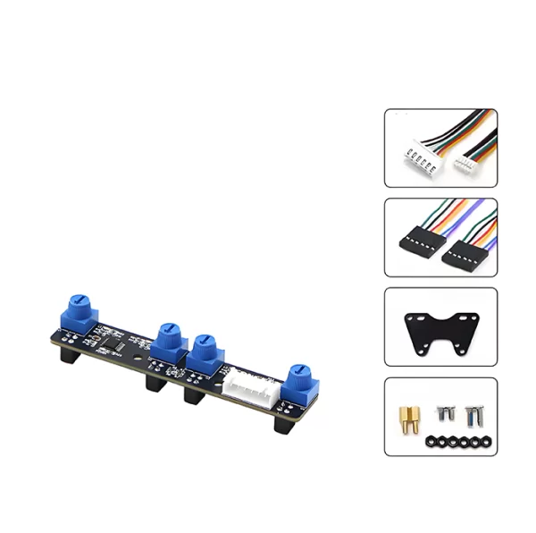 ​Four-Channel High-Precision Infrared Tracking Module​​  with Distance Measurement​​